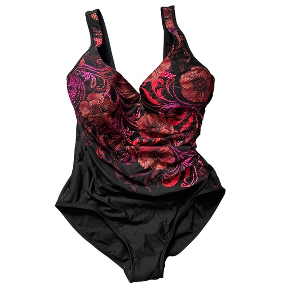 MIRACLESUIT Women’s Kashmir Enchant One Piece Swimsuit, Size 12 - Picture 2 of 10